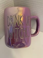 Rae Dunn ‘DRINK UP WITCHES’ Halloween Mug. Iridescent Purple Coffee Mug New picture