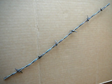 EDENBORN'S LOCKED IN TWO POINT FLATTENED BARBS GALVANIZED - ANTIQUE BARBED WIRE picture