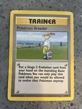 Pokemon Breeder TRAINER 76/102 Base Set Single Rare Pokemon Card picture