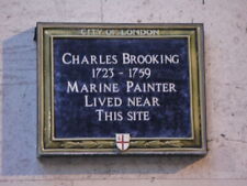 Photo 6x4 Plaque re Charles Brooking (1723-1759), Tokenhouse Yard, EC2 Lo c2009 picture