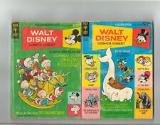 Gold Key lot of eight digest comics: Golden Comics Digest #1 + more: Walt Disney picture