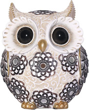 Adorable Owl Figurine,Big Eyes Cute Owl Statue,Shelf Accents for Home Office Dec picture