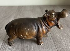 Vintage UCTCI Hippopotamus Porcelain Figurine Hippo Made In Japan picture