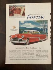 1954 Pontiac red two door coupe Ad picture