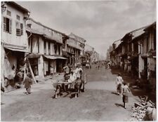 Beautiful c. 1880 G.R. LAMBERT & CO. Albumen Photograph Hokien Street Singapore picture