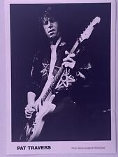 Pat Travers Photo Vintage Black and White Promotion Circa 1990s picture