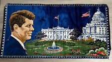 Vintage 1965 JFK Tapestry / Wall Hanging / Carpet Made in Italy picture