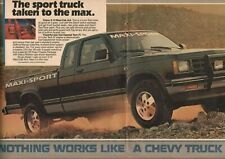 1985 Chevy S-10 Maxi-Cab 4x4 - 2-Page Vintage Truck Ad picture