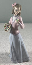 NICE 1990 Lladro #7644 Innocence In Bloom Porcelain Figurine with Box picture