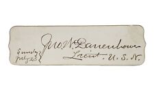 Arctic explorer John W. Danenhower SIGNED autograph card, Jeanette Expedition picture