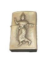 Sterling Silver Siam Thai Vintage Lighter With Temple Dancers Ornate Embossed picture