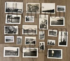 Antique 1910s - 30s Catalina Island California Ships Harbor Original Photos Lot picture