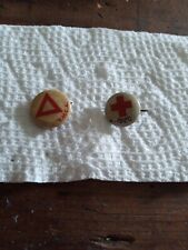 Antique YMCA And Red Cross Pin Buttons picture