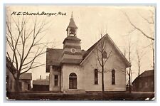 Methodist Episcopal M E Church Bangor Michigan MI DB Postcard W18 picture