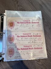 Newburgh National Bank Vintage Check Lot of 3 1800s picture