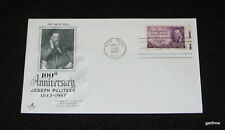 JOSEPH PULITZER 1947 FIRST DAY COVER JOURNALIST PUBLISHER & PRIZE FOUNDER picture