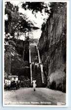RPPC The Queen's Staircase NASSAU Bahamas Postcard picture