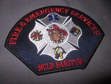 Vintage MARINE CORP. LOGISTICS BASE Barstow FIRE & EMERGENCY SERVICES PATCH picture