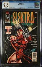 ELEKTRA #1 CGC 9.6 NM~Marvel 1996~Cover A KEY~Wolverine Bullseye~FRESH SLAB picture
