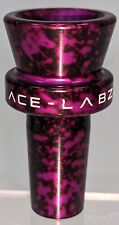 Ace-Labz TITAN-BOWL 14mm Metal Unbreakable Slide Single Hole Purple Black U.S.A. picture