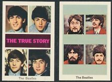 (2) THE BEATLES GROUP 1968 DUTCH UNNUMBERED GUM NON-SPORTS TRADING CARDS EX+ picture