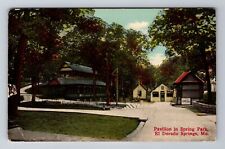 El Dorado Springs MO-Missouri, Pavilion In Spring Park, Vintage c1913 Postcard picture