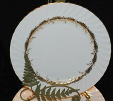 VINTAGE 1939 AYNSLEY ENGLAND KENT 8170 GOLD LEAVES SWIRLGOLD RIM DINNER PLATE  picture