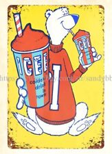 Icee Coldest Drink in Town metal tin sign bedroom bar club shop picture