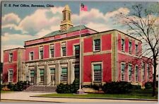 c 1930s Ravenna, Ohio US Post Office Vintage Linen Postcard Souvenir picture