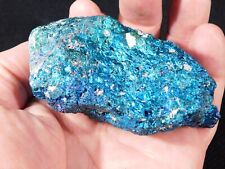 Big VIVID Blue and TEAL Peacock Copper ... Chalcopyrite or Peacock Ore 321gr picture