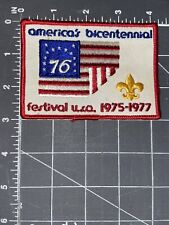 Vintage America’s Bicentennial Festival USA 1975-1977 Patch 1776 1976 Boy Scouts picture