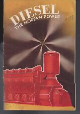 1938 Issue Diesel The Modern Power Booklet picture