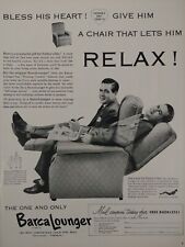 1952 BarcaLounger Chair Fathers Day Print Ad Vintage Life Magazine Advertisement picture