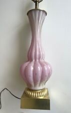 Murano Barovier&Toso Glass Lamp Pink w/Gold Dust circa 1940-No Chips, No Crackes picture