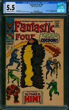 Fantastic Four #67 ⭐ CGC 5.5 OW-W ⭐ 1st App of HIM - Warlock - in Cameo 1967 picture