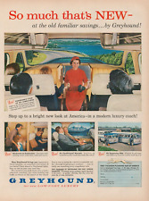 1956 Greyhound New Low Cost Luxury Bus Old Familiar Savings Vintage Print Ad L12 picture