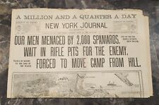NEW YORKK JOURNAL JUNE 14TH 1898 SPANISH AMERICAN WAR Newspaper picture
