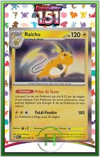 Raichu Holo - EV3.5:151 - 026/165 - New French Pokemon Card picture