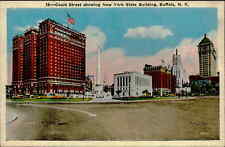 Postcard: 18: Court Street showing New York State Building, Buffalo, N picture