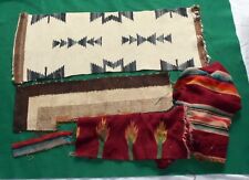 Native American  Old Wool Rug pieces picture