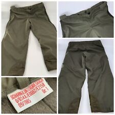 Scharrer Untergriesbach 1985 German Military Snow Pants M 38x26 Green YGI B2-263 picture