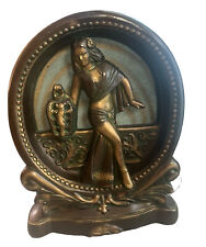 VTG Table TV Lamp Art Nouveau Art Deco Style Balinese Goddess Belly Dancer 1950s picture