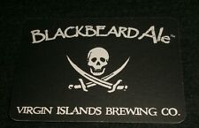Blackbeard Ale, Skull & Swords, Virgin Islands Brewery Vintage Beer Coaster picture