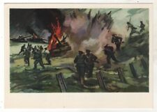 World War II WW2 Marine battle in the Krasnoye Selo area OLD Russian Postcard picture
