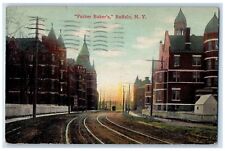 1910 Father Bakers Streetcar Street Building Exterior Buffalo New York Postcard picture
