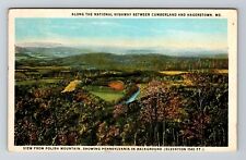 Hagerstown MD-Maryland, Polish Mountain, Along Natl Hwy, c1924 Vintage Postcard picture