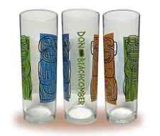 Vtg Brand Don Beachcomber Cannibal Zombie Glass & 2 Swizzle Stirs Tiki Cocktail picture