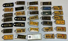 Lot of 34 License Plate Keychain Tags Disabled American Veterans 1951-66 CA AL picture