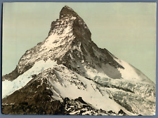P.Z., Switzerland, Matterhorn PZ vintage photochrome. Vintage Switzerland. photoch picture