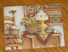 Lisa Blowers Art - Quilting Corner Vintage Lang Main Street Press Note Card 4ct picture